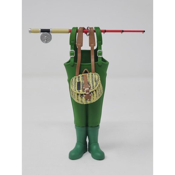 Hallmark 2019 Wading for a Nibble Boots Fishing NIB Keepsake‎ Christmas Ornament - Picture 2 of 8